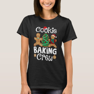 Cookie Baking Crew jultomtsfamiljens Gingerbr T Shirt