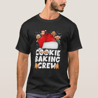 Cookie Baking Crew jultomtsfamiljens Gingerbr T Shirt