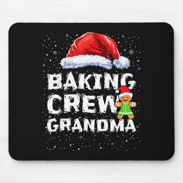 Cookie Baking Crew Shirt Grandma Matching Christma Musmatta (Framsidan)