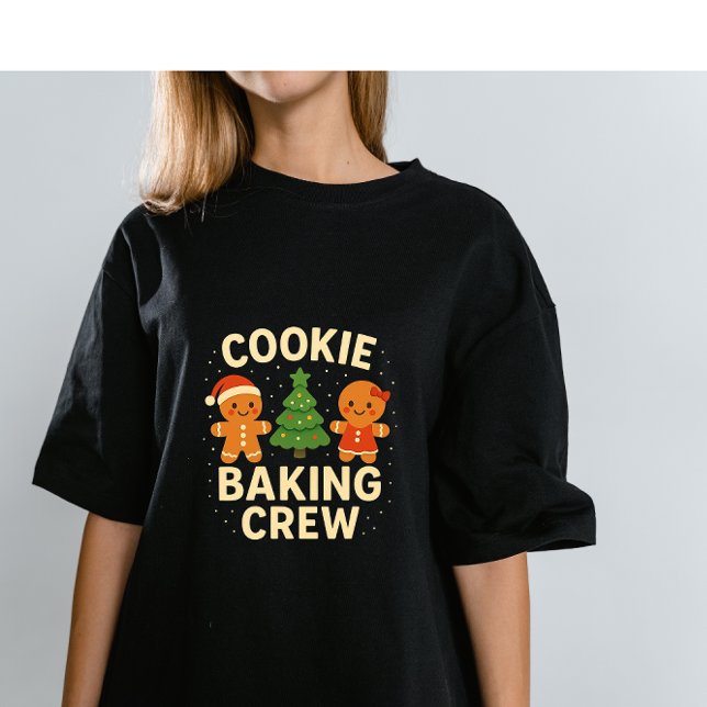 Cookie Baking Crew – Söta Gingerbread Juldekoratio T Shirt (Skapare uppladdad)