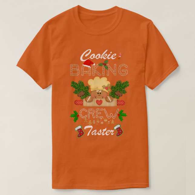 Cookie Baking Crew Taster Gingertea Morsa T Shirt (Design framsida)