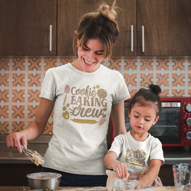 Cookie Baking Crew Utensils jul White T Shirt (Skapare uppladdad)