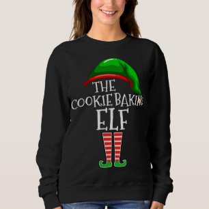 Cookie Baking Elf-familjen som matchar julgrisen T Shirt