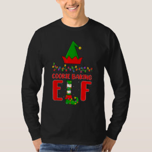 Cookie Baking Elf Matching Family Lighting Christm T Shirt