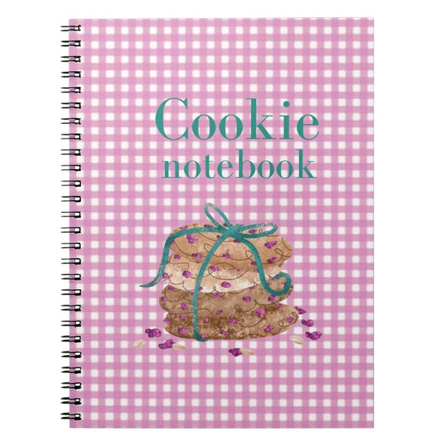 Cookie Baking Journal for Storing and Tracking  Anteckningsbok (Framsidan)