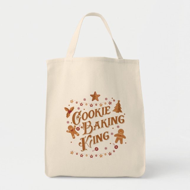 Cookie Baking Kung Helgdag Design Tygkasse (Framsidan)