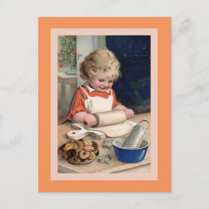Cookie Baking på julkort Helg Vykort