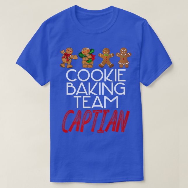 Cookie Baking Team Captain Humorous Christmas Merc T Shirt (Design framsida)