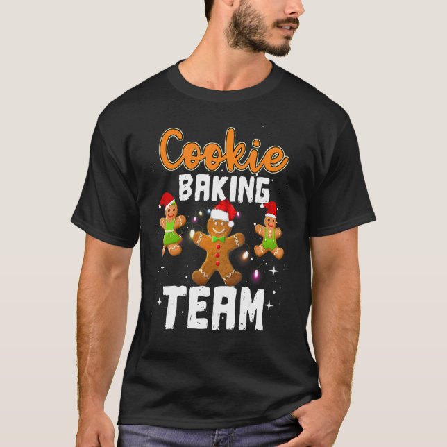 Cookie Baking Team Christmas Baking Team T Shirt (Framsida)
