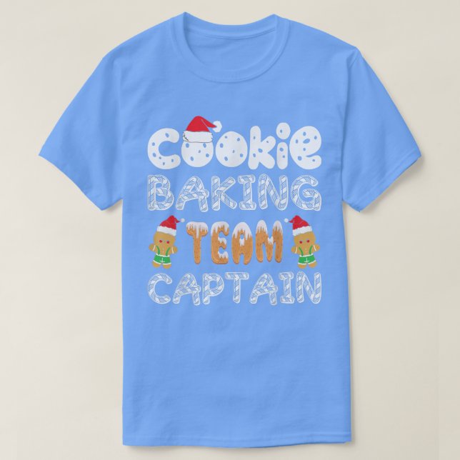 Cookie Baking Team Kapten Funny Gingerbröd Chris T Shirt (Design framsida)