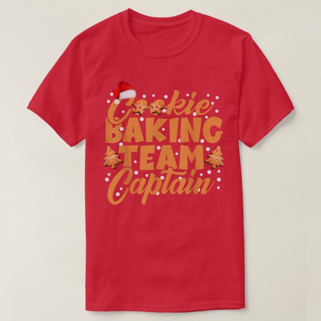 Cookie Baking Team kapten Gingerbröd jul F T Shirt (Design framsida)