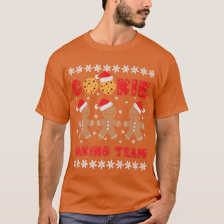Cookie Baking Team-Pepparkaksgubbar med Julafton H T Shirt