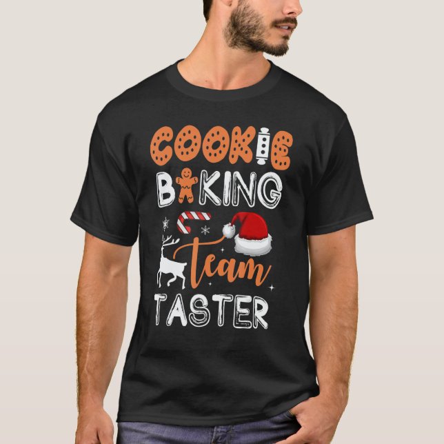 Cookie Baking Team Taster  Matching Family Christm T Shirt (Framsida)