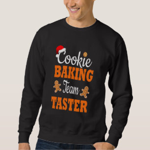 Cookie Baking Team Taster Matching Family Christma Lång Ärmad Tröja