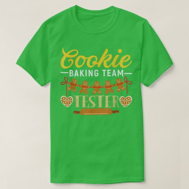 Cookie Baking Team Tester  1144 T Shirt (Design framsida)