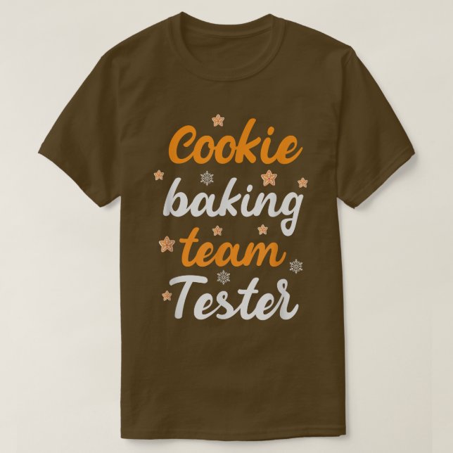 Cookie Baking Team Tester Baking Gingerbread Chris T Shirt (Design framsida)