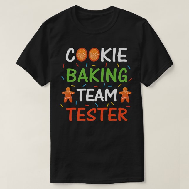 Cookie Baking Team Tester Baking Gingertea T Shirt (Design framsida)