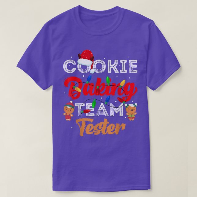 Cookie Baking Team Tester Cute Gingerbröd Merry C T Shirt (Design framsida)