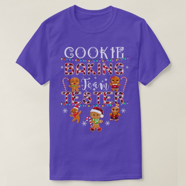Cookie Baking Team Tester Gingerbröd Red Play Ch T Shirt (Design framsida)