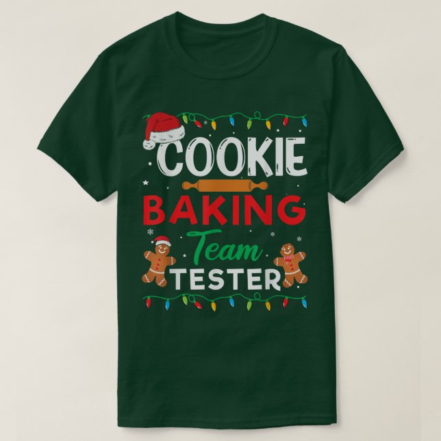 Cookie Baking Team Tester Gingertea Funny T Shirt (Design framsida)