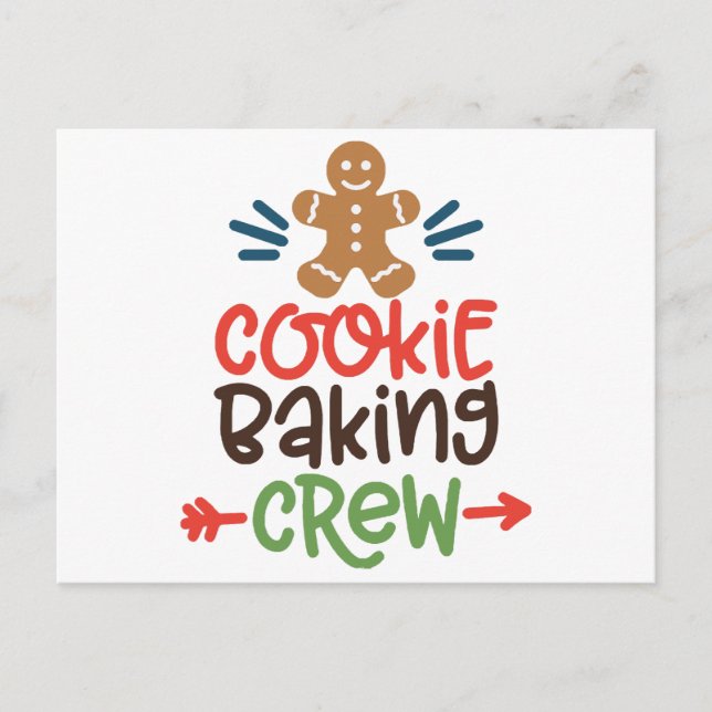 Cookie bakverk-christmas helg vykort (Framsida)