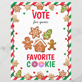 Cookie Ballot för Party-spel i julcookie Exchange