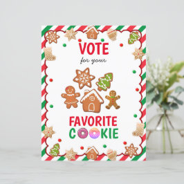 Cookie Ballot för Party-spel i julcookie Exchange