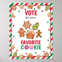 Cookie Ballot för Party-spel i julcookie Exchange
