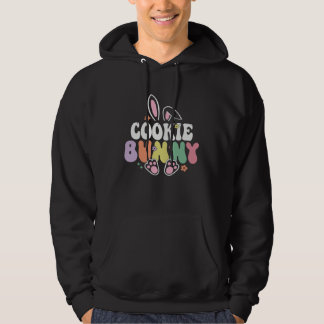 Cookie Bunny Women Easter Day Rabbit Grandma Famil Hoodie