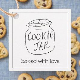 Cookie Burk har bakat med Kärlek Small Business Gåvor Etiketter