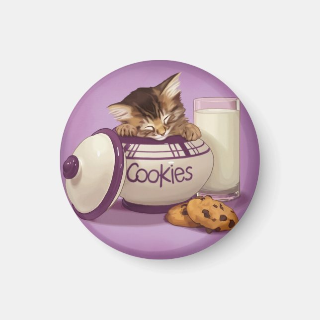 Cookie burk kitten magnet (Framsidan)