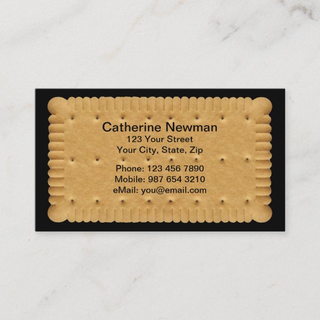 Cookie Businesscard Visitkort (Framsida)