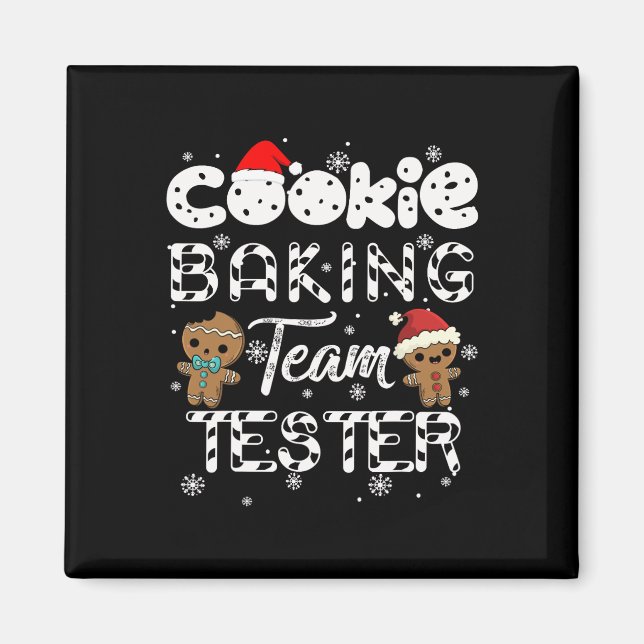 Cookie Byking Team Tester Gingerbröd jul Magnet (Framsidan)