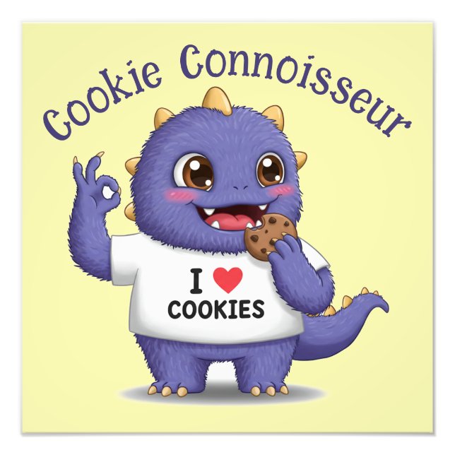 Cookie Connoisseur Fototryck (Framsidan)