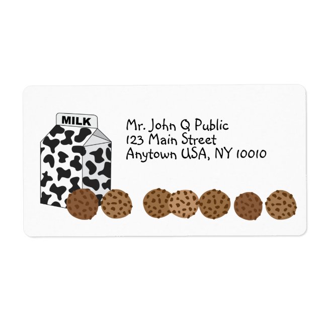 Cookie Cookie Avery-etikett Fraktsedel (Framsidan)