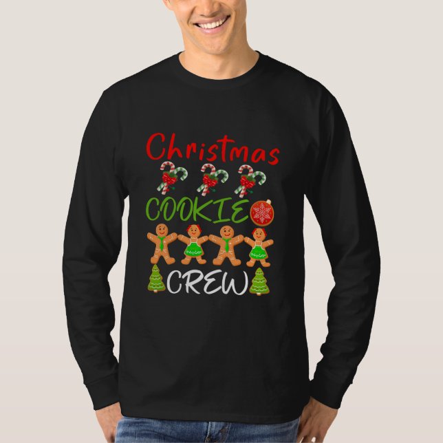 Cookie Crew Baking Team Shirt Gingerbread Cookie T Shirt (Framsida)