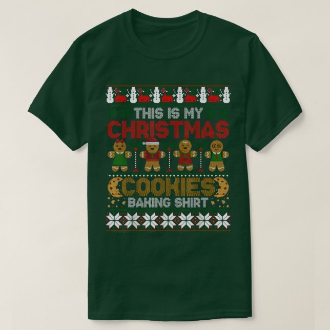 Cookie Crew Gingerbread This Is My Christmas Cooki T Shirt (Design framsida)