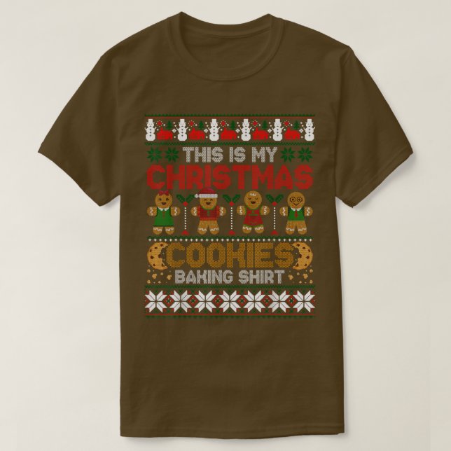 Cookie Crew Gingertea Det här är min julkooki T Shirt (Design framsida)
