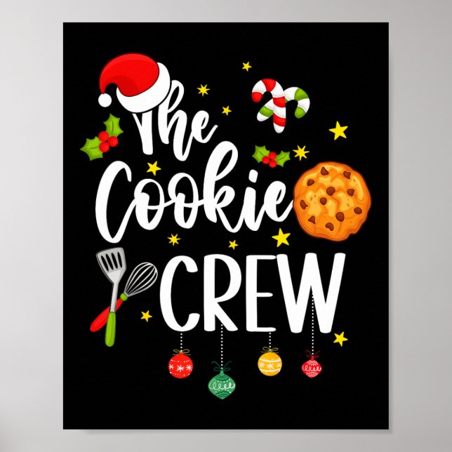 Cookie Crew-julen som gör att Cookie Älskare Kids Poster (Framsidan)