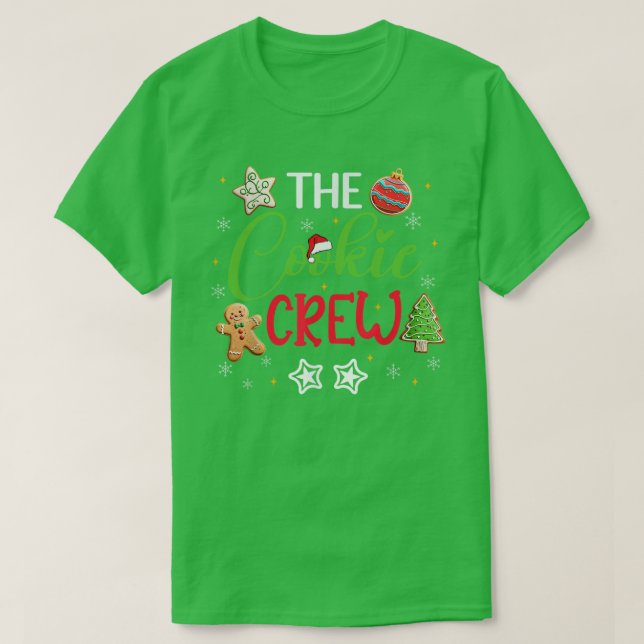 Cookie Crew-julen som gör att Cookie Älskare Kids T Shirt (Design framsida)