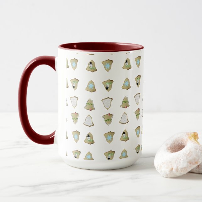 Cookie Cutout Mönster Mugg (Med munk)