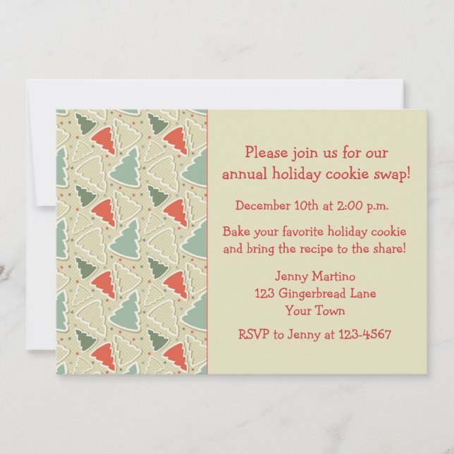 Cookie Cutters, Cookie Exchange-inbjudan Inbjudningar (Framsida)