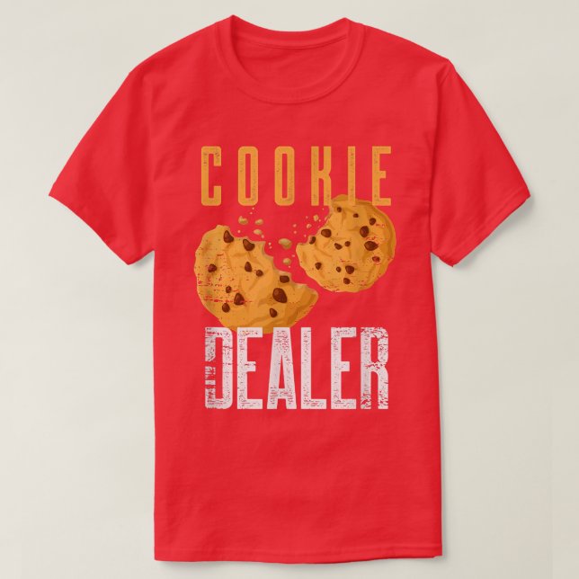 Cookie Dealer Baking Crew Baker Pastry Chef Funny T Shirt (Design framsida)