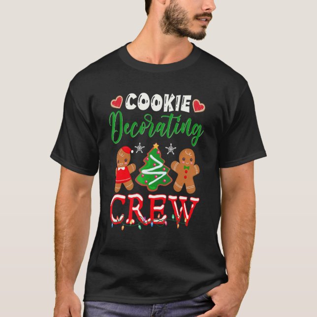 Cookie Decoration Crew-julbakern T Shirt (Framsida)