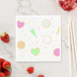 Cookie Decoration of Birthday Lunch Napkin Collect Pappersservett