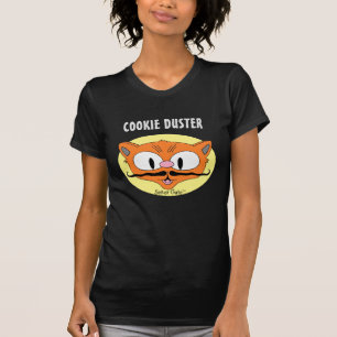 COOKIE DUSTER Mustache Humor Tecknad Cat T Shirt