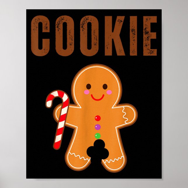 Cookie Eater Funny Christmas Couples Matching  Poster (Framsidan)