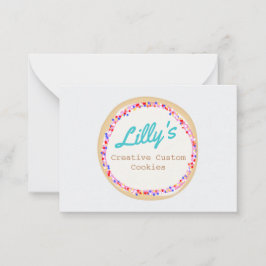 Cookie- eller Cupkakadekorator Anteckningskort