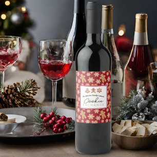 Cookie Exchange för personlig-etikett för Flaska Vinflaska Etikett