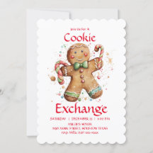 Cookie Exchange-gruppinbjudan som du anpassar